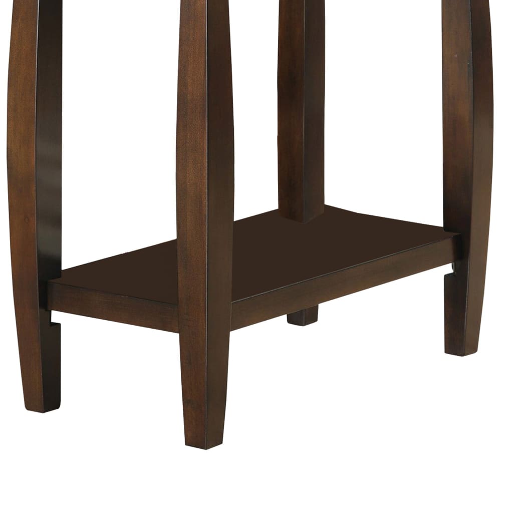 Elegant Wooden Chair Side Table Brown By Coaster CCA-900994