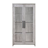 Spacious Wooden Curio Cabinet With Two Glass Doors Gray By Coaster CCA-950783