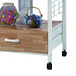 Commodious Kitchen Shelf On Casters White CWM-1304WH