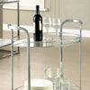 Loule Contemporary Serving Cart In Chrome Finish FOA-CM-AC228