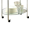 Loule Contemporary Serving Cart In Chrome Finish FOA-CM-AC228