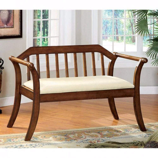 Derby Transitional Style Bench, Dark Oak By Casagear Home