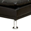 Modern Style Leatherette Chaise Black By Casagear Home FOA-CM2677BK-CE