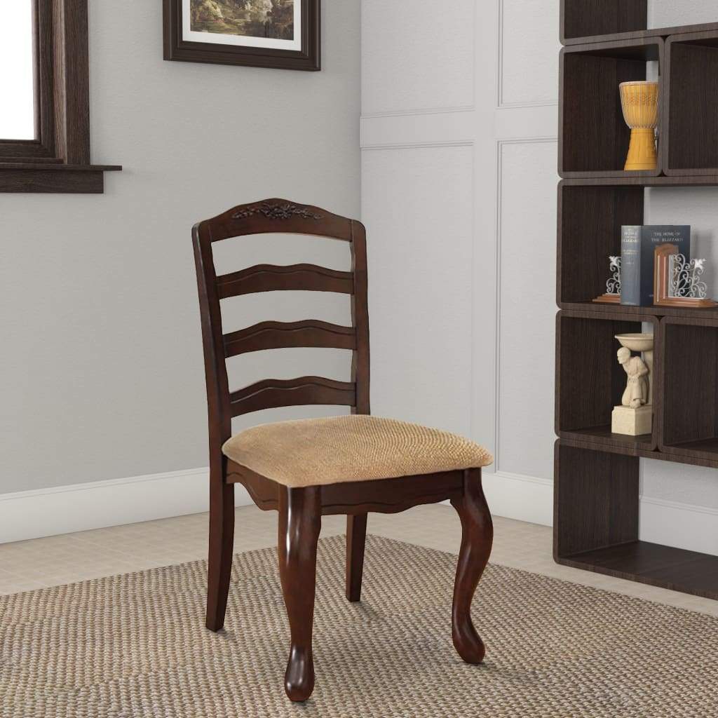 Townsville Cottage Side Chair, Dark Walnut Finish, Set of 2 By Casagear Home