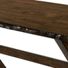 Transitional Style Solid Wood Rectangular Dining Table with Trestle Base Brown By Casagear Home FOA-CM3114T