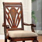 Petersburg I Traditional Arm Chair Cherry Finish Set of 2 FOA-CM3185AC-2PK