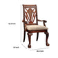 Petersburg I Traditional Arm Chair Cherry Finish Set of 2 FOA-CM3185AC-2PK