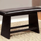 Hurley Modern Style Counter Hight Bench , Black By Casagear Home