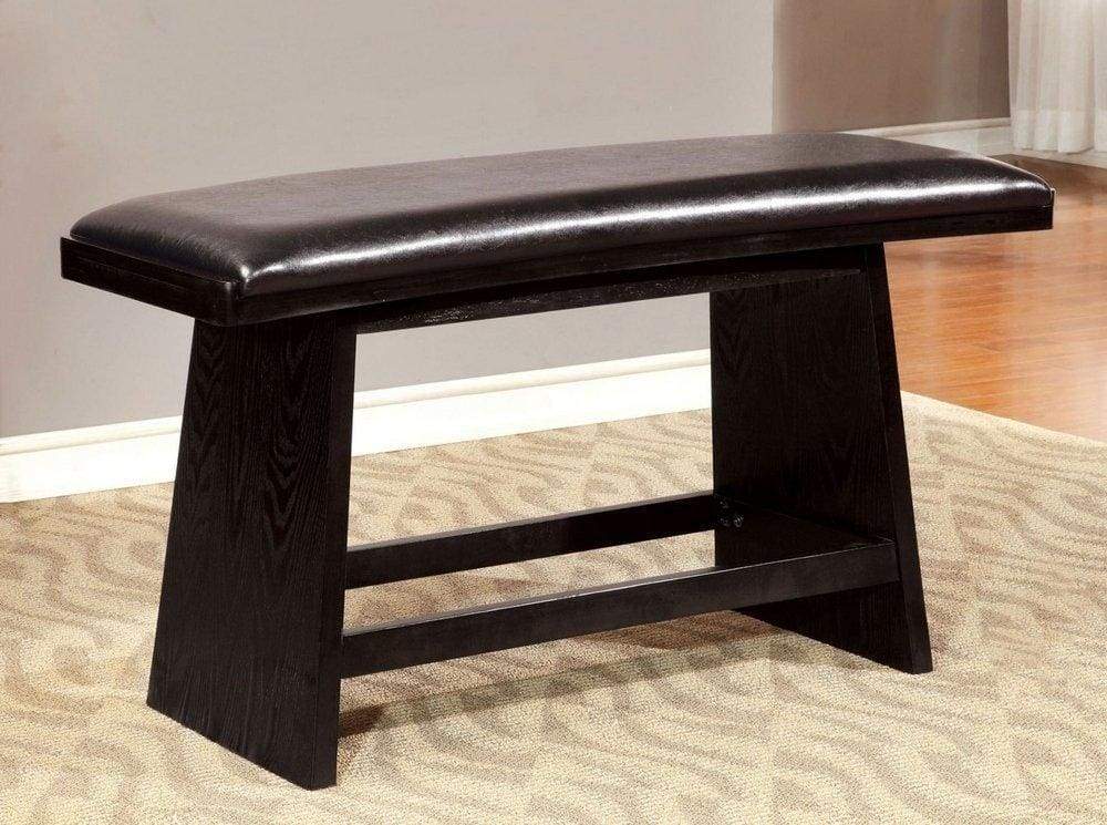 Hurley Modern Style Counter Hight Bench , Black By Casagear Home