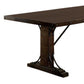 Traditional Dining Table Rustic Walnut Brown By Casagear Home FOA-CM3465T