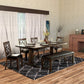 Traditional Dining Table Rustic Walnut Brown By Casagear Home FOA-CM3465T