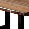 Maddison Contemporary Style Dining Table Tobacco Oak Finish By Casagear Home FOA-CM3606T