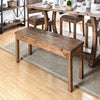 Old style Wood bench, Brown By Casagear Home