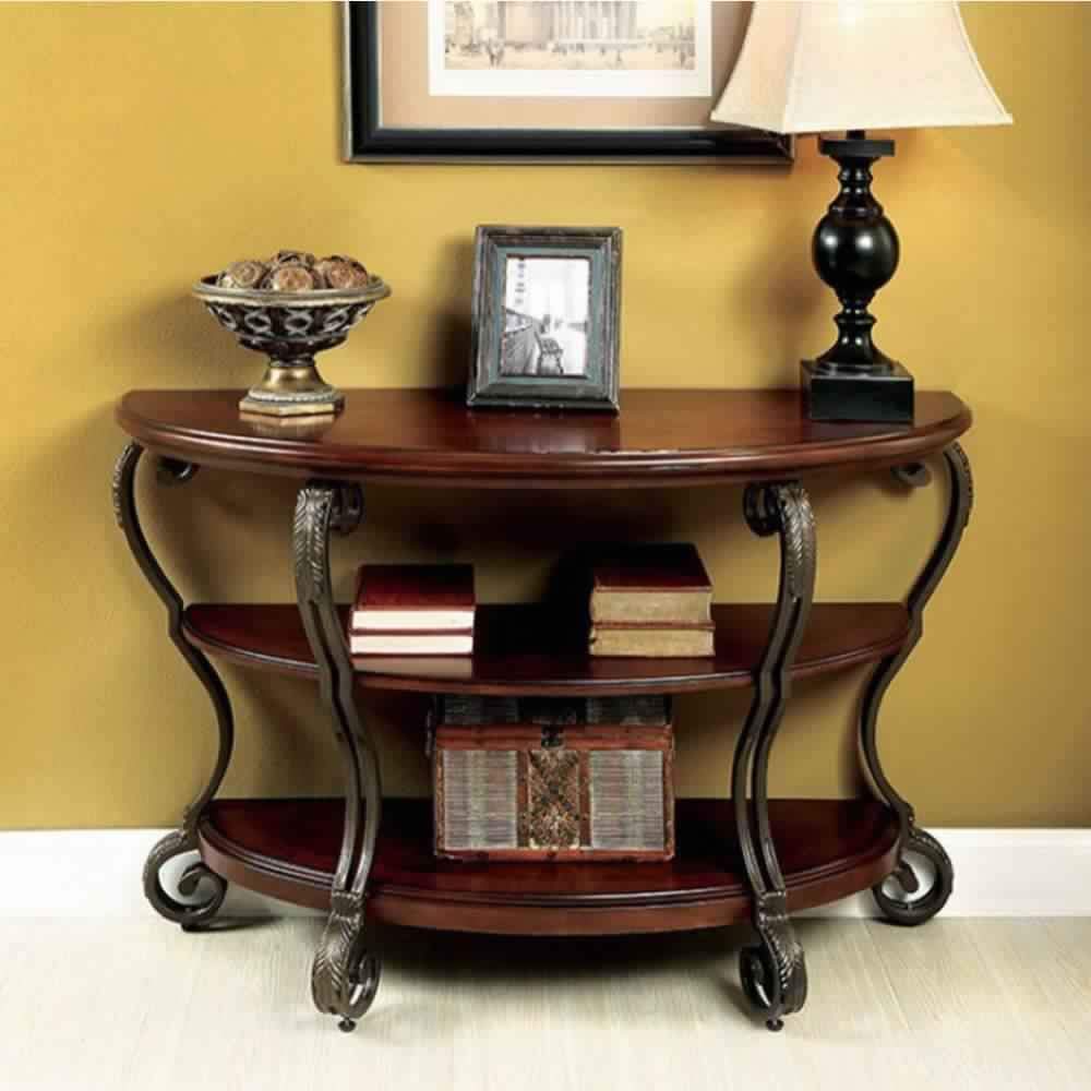 May Transitional Style Sofa Table By Casagear Home