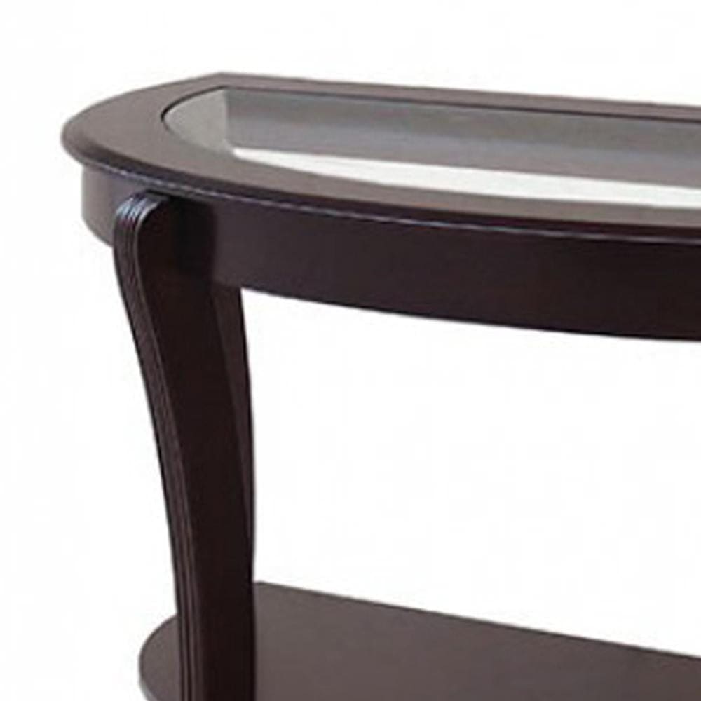 Finley Contemporary Style Semi-Oval Table By Casagear Home FOA-CM4488SO