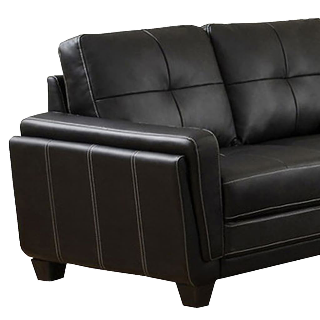 Blacksburg Contemporary Style Love Seat Black FOA-CM6485L