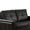 Blacksburg Contemporary Style Love Seat Black FOA-CM6485L