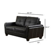 Blacksburg Contemporary Style Love Seat Black FOA-CM6485L