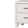 Transitional Solid Wood Night Stand With Drawers White By Casagear Home FOA-CM7068WH-N