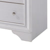 Contemporary Solid Wood Chest With Jewelry Drawer White By Casagear Home FOA-CM7552C