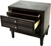 Finely Designed Wooden Night stand with drawers gray By Casagear Home FOA-CM7556N