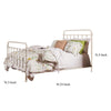 Aesthetic California King Metal Bed Vintage White By Casagear Home FOA-CM7701WH-CK