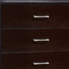 5 Drawer Wooden Chest with Sleek handles Espresso Brown By Casagear Home FOA-CM7868C