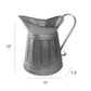 Benzara Vintage Style Galvanized Metal Milk Pitcher Gray I457-AMC0004