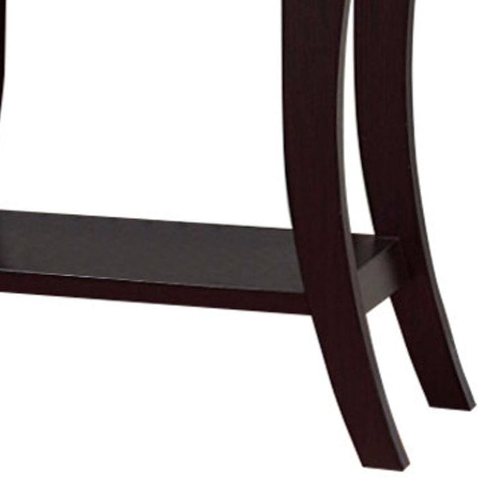 Stylish Console Table With 1 Drawer Dark Brown IDF-13709