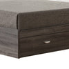 Grained Wooden Frame Twin Size Chest Bed with 3 Drawers Distressed Gray By Casagear Home IDF-Y1602T