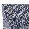 Wooden Fabric Upholstered Accent Chair with Swooping Armrests Multicolor - K6499-A823 KFN-K6499-A823