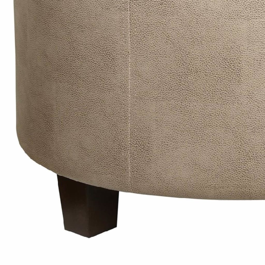 Faux Leather Upholstered Wooden Ottoman with Lift Off Lid Storage Brown - K7685-E886 KFN-K7685-E886