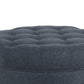 Fabric Upholstered Wooden Ottoman with Tufted Lift Off Lid Storage Navy Blue - N8264-F2110 By Casagear Home KFN-N8264-F2110