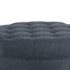 Fabric Upholstered Wooden Ottoman with Tufted Lift Off Lid Storage Navy Blue - N8264-F2110 By Casagear Home KFN-N8264-F2110