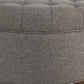 Fabric Upholstered Wooden Ottoman with Tufted Lift Off Lid Storage Dark Gray - N8264-F2111 By Casagear Home KFN-N8264-F2111