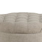 Fabric Upholstered Wooden Ottoman with Tufted Lift Off Lid Storage Beige - N8264-F2207 By Casagear Home KFN-N8264-F2207