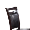 Retro Style Set Of Two Wooden Dining Chairs In Dark Brown PDX-F1388