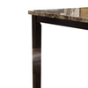 Spacious Wooden High Table Faux Marble Top Brown PDX-F2339