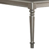 Traditional Rubber Wood Dining Table Silver By Casagear Home PDX-F2431