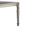 Traditional Rubber Wood Dining Table Silver By Casagear Home PDX-F2431