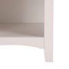 Wooden Night Stand With Bottom Open Shelf White PDX-F4238