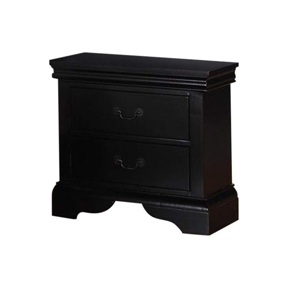 Attractive Pine Wood Night Stand Black PDX-F4725