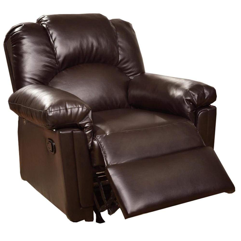 Bonded Leather Rocker/Recliner Brown PDX-F6676