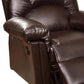 Bonded Leather Rocker/Recliner Brown PDX-F6676