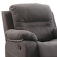 Leatherette Rocker Recliner In Gray PDX-F6700