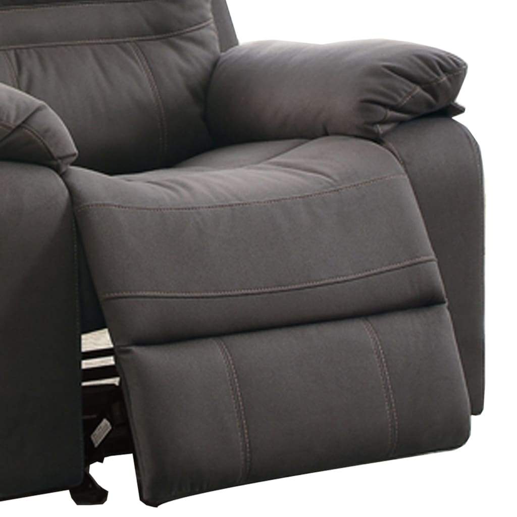 Leatherette Rocker Recliner In Gray PDX-F6700