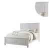 Captivating Queen Wooden Bed White By Casagear Home PDX-F9270Q