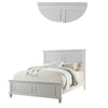 Captivating Queen Wooden Bed White By Casagear Home PDX-F9270Q