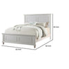 Captivating Queen Wooden Bed White By Casagear Home PDX-F9270Q