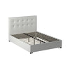 Designer Full Bed WithDrawer,Pu White By Casagear Home PDX-F9314F